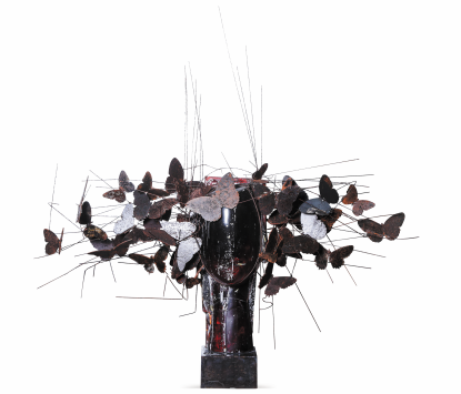 Manolo Valdés, Glass and Butterflies, 2022